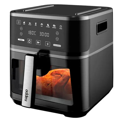 Freidora nарро Sin Aceite Digital 2 en 1 Converble en Parrilla Griil 1650W Cacacidad 8L + Regalo