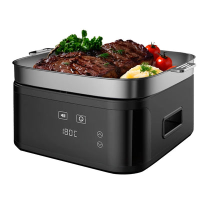 Freidora nарро Sin Aceite Digital 2 en 1 Converble en Parrilla Griil 1650W Cacacidad 8L + Regalo